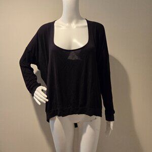 Adore Me Tie Back Long Sleeved Top Black XL